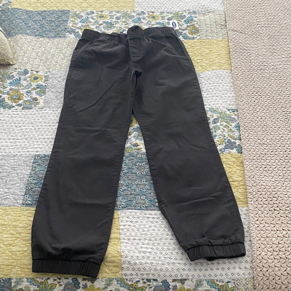 Old Navy Charcoal Jogger-Style Chino Pants